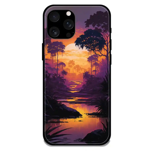 Mountains & The River - Glossy Metal Silicone Case For Apple iPhone Models