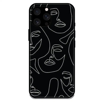 'Two Faced - Glossy Metal Silicone Case For Apple iPhone 16 Pro Max