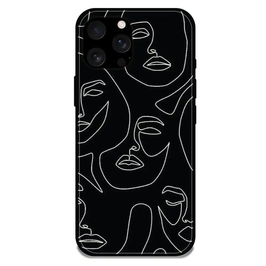 Two Faced - Glossy Metal Silicone Case For Apple iPhone Models