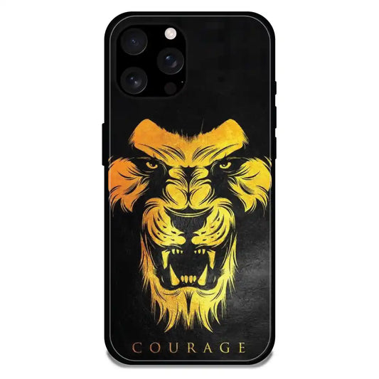 Courage - Glossy Metal Silicone Case For Apple iPhone Models