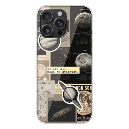 Planets - Printed Silicone Case For Apple iPhone 16 Pro Max