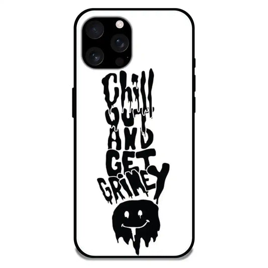 Chill Out - Glossy Metal Silicone Case For Apple iPhone Models