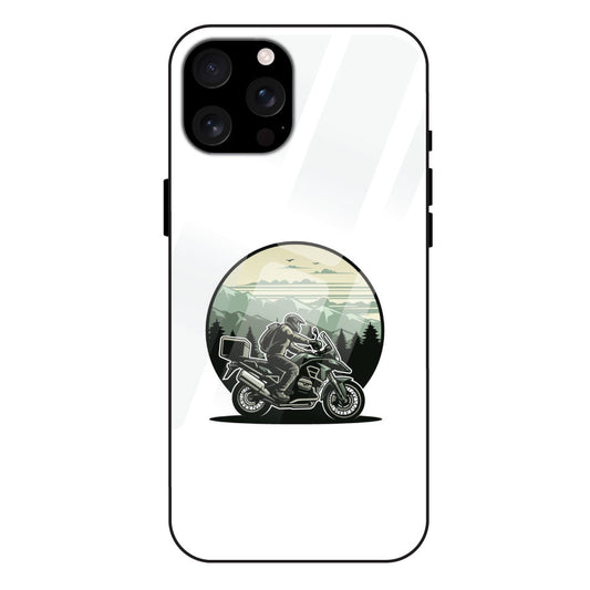 'Biker - Glossy Metal Silicone Case For Apple iPhone 16 Pro Max