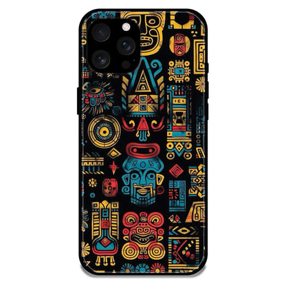 'Crepe Pattern - Glossy Metal Silicone Case For Apple iPhone 16 Pro Max