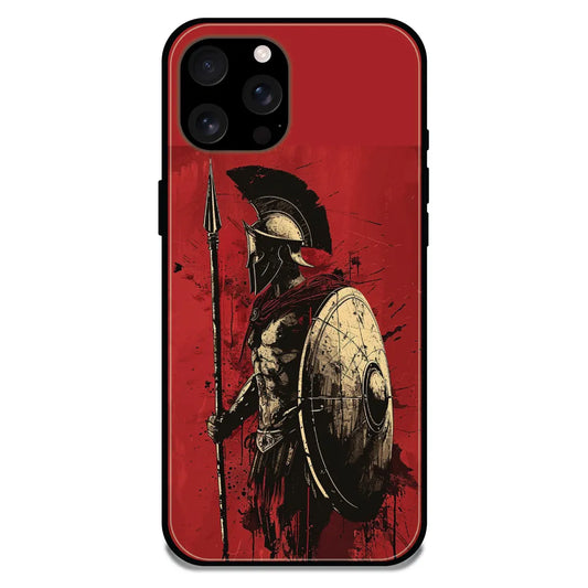 'War - Glossy Metal Silicone Case For Apple iPhone 16 Pro Max