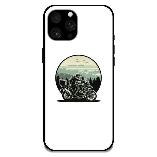 'Biker - Glossy Metal Silicone Case For Apple iPhone 16 Pro Max