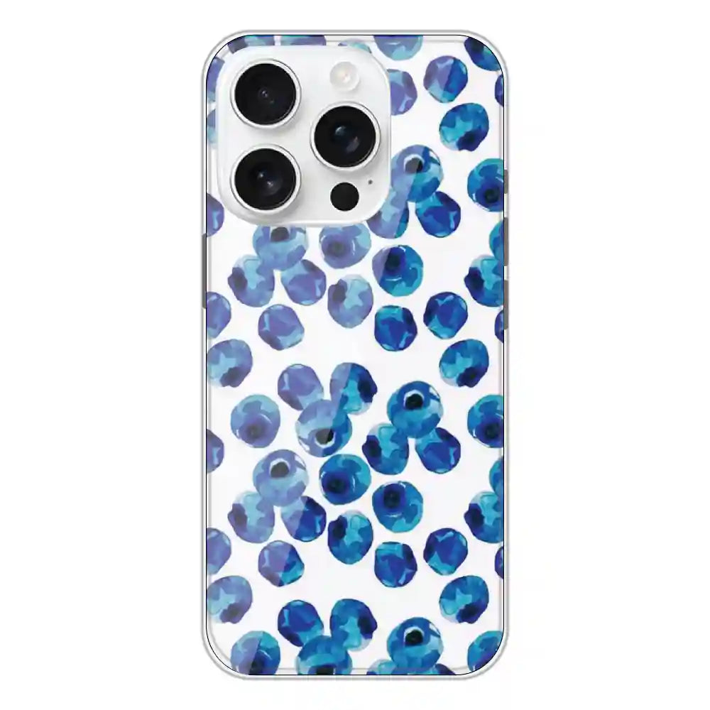 Blueberries - Printed Silicone Case For Apple iPhone 16 Pro
