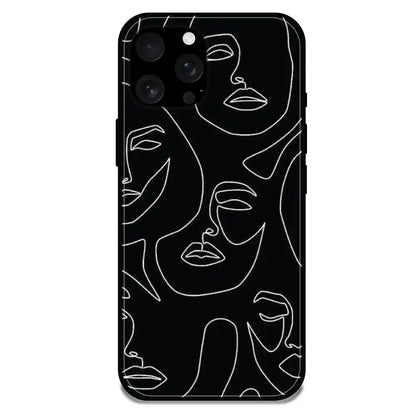 'Two Faced - Glossy Metal Silicone Case For Apple iPhone 16 Pro