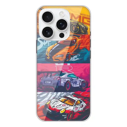 Sports Car - Printed Silicone Case For Apple iPhone 16 Pro