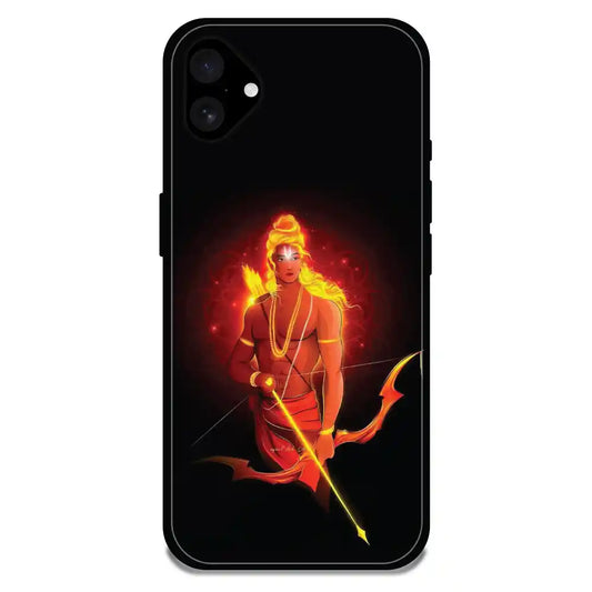 'Lord Rama - Glossy Metal Silicone Case For Apple iPhone 16