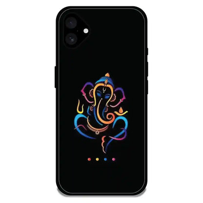 Lord Ganapati - Glossy Metal Silicone Case For Apple iPhone Models