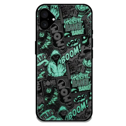 'Boom - Glossy Metal Silicone Case For Apple iPhone 16 