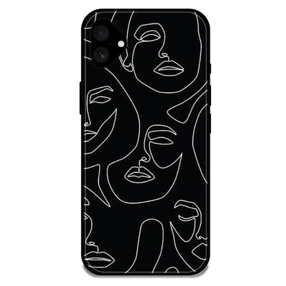 'Two Faced - Glossy Metal Silicone Case For Apple iPhone 16 