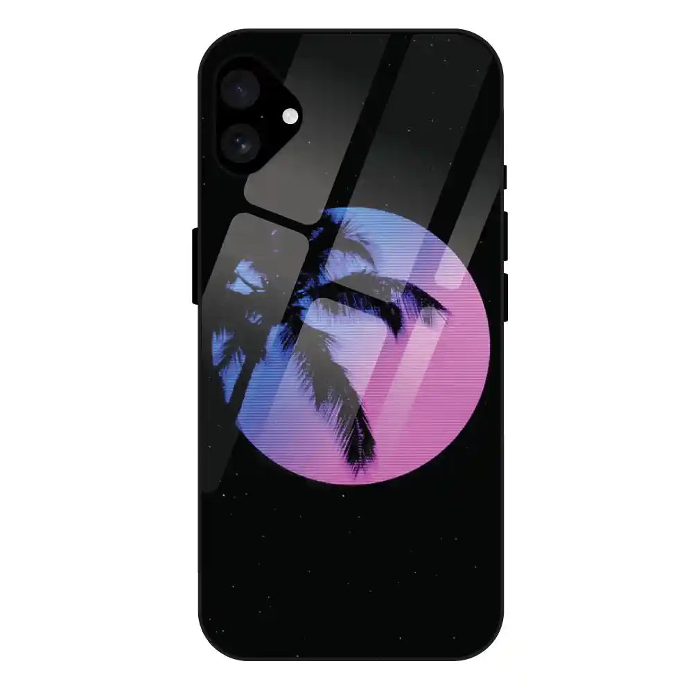 'Night Terror Synthwave - Glass Case For Apple iPhone 16