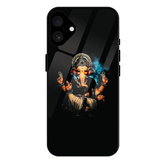 'Lord Ganesha - Glass Case For Apple iPhone 16