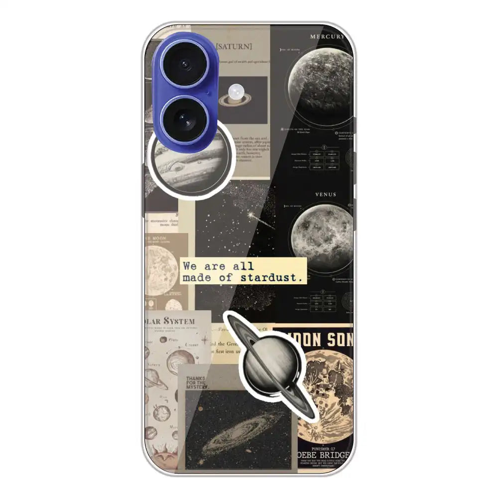 Planets - Printed Silicone Case For Apple iPhone 16