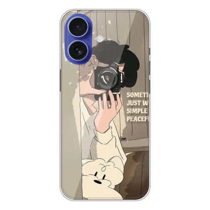 Photographer - Printed Silicone Case For Apple iPhone 16