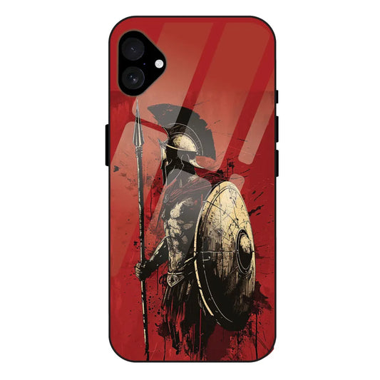 'War - Glossy Metal Silicone Case For Apple iPhone 16