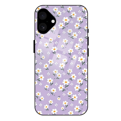 'Lavender Daisy - Glass Case For Apple iPhone 16