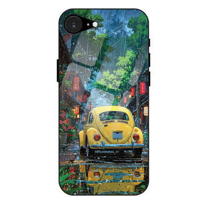 'Yellow Bettle - Glass Case For Apple iPhone 16e
