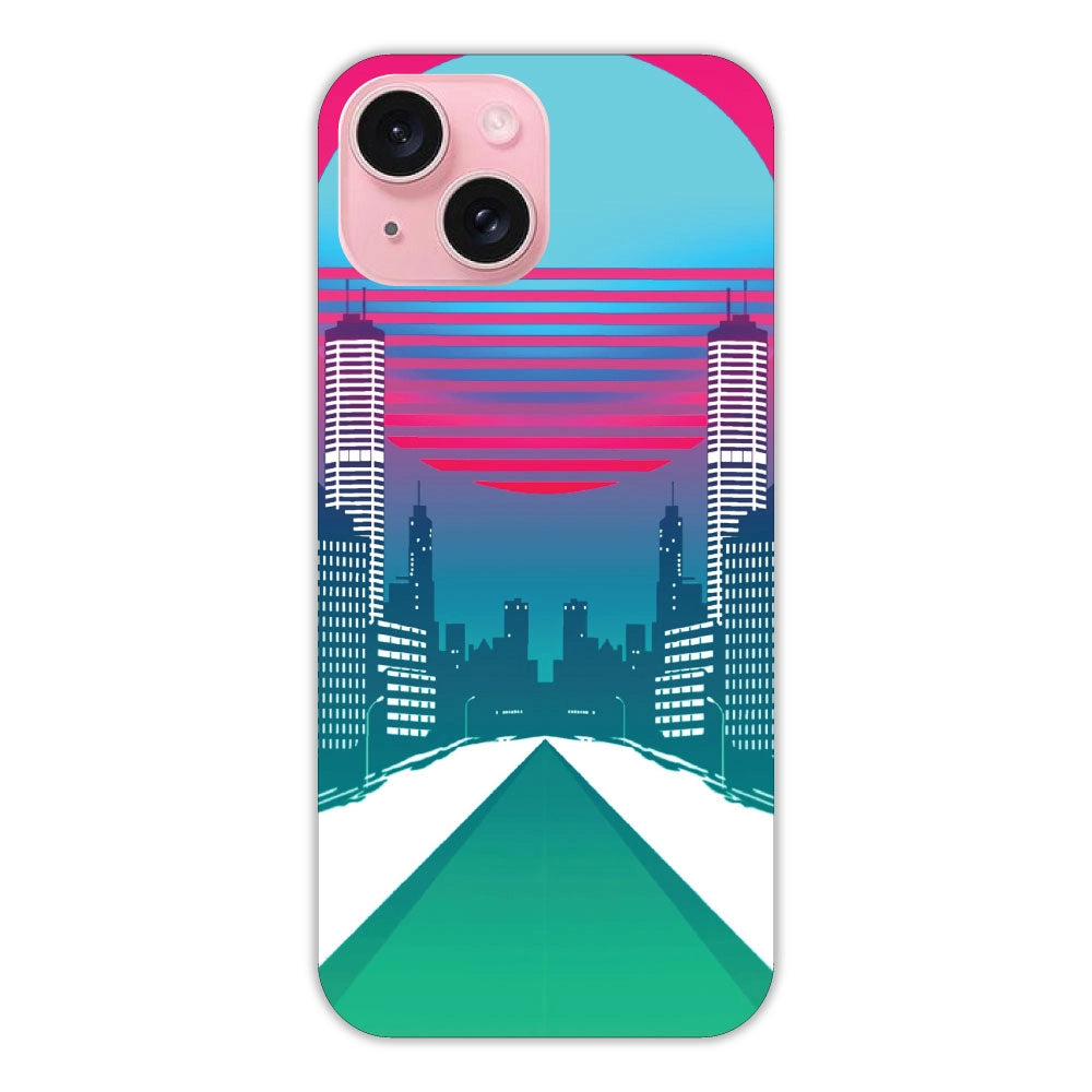 Citylight Synthwave Apple Hard Case Apple iPhone 15 Models