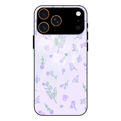 Lavender Floral Ditsy - Glass Case For Apple iPhone 17 Pro