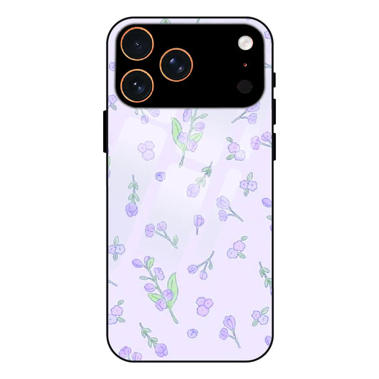 Lavender Floral Ditsy - Glass Case For Apple iPhone 17 Pro