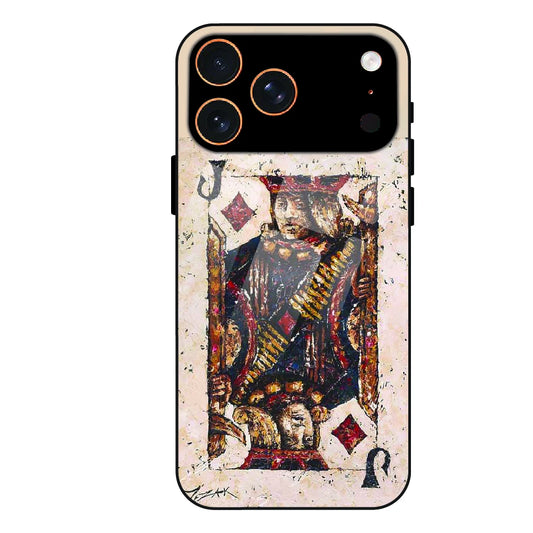 Vintage Playing Card King Art - Glass Case For Apple iPhone 17 Pro Max