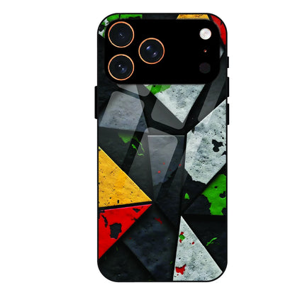 Urban Geometric Color - Glass Case For Apple iPhone 17 Pro Max