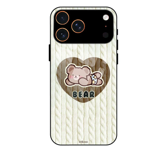 Bear Heart - Glass Case For Apple iPhone 17 Pro Max