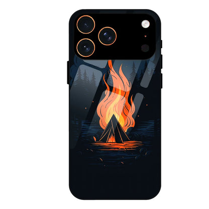Midnight Campfire Adventure - Glass Case For Apple iPhone 17 Pro Max