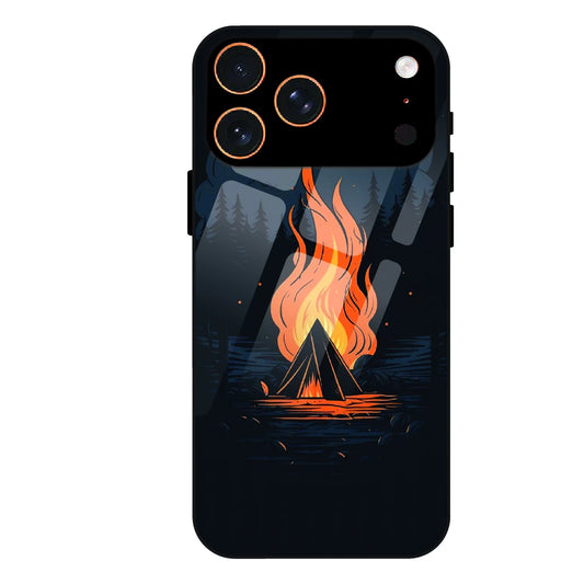 Midnight Campfire Adventure - Glass Case For Apple iPhone 17 Pro Max