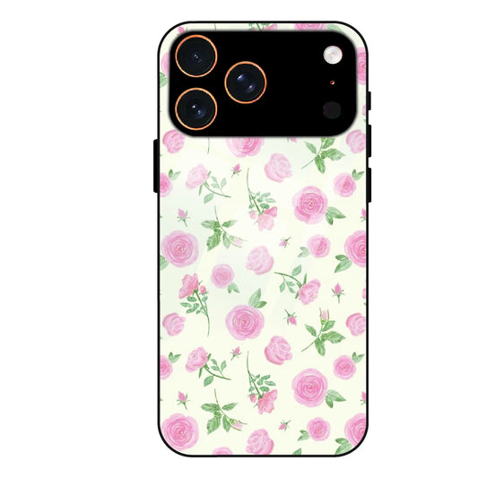 Soft Pink Rose Bloom - Glass Case For Apple iPhone 17 Pro Max