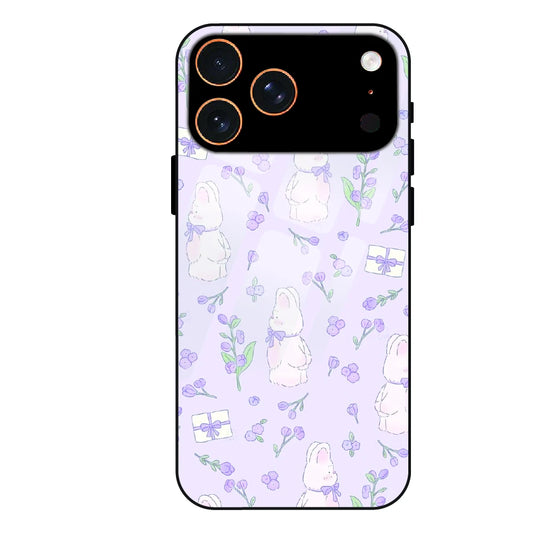 Lavender Bunny Gifts - Glass Case For Apple iPhone 17 Pro Max