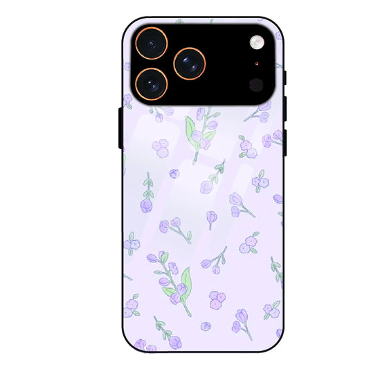 Lavender Floral Ditsy - Glass Case For Apple iPhone 17 Pro Max