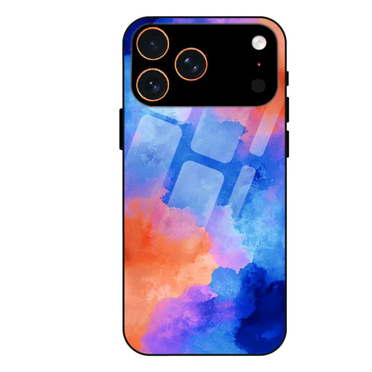 Abstract Pastel Cloud Geometry - Glass Case For Apple iPhone 17 Pro Max