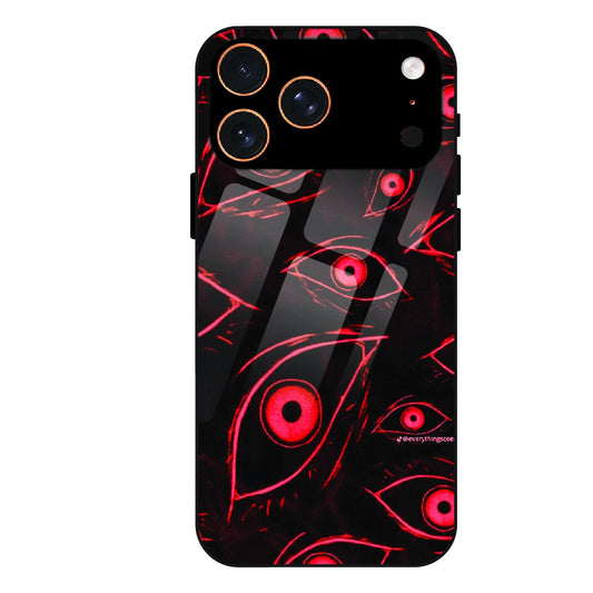 Crimson Eyes Chaos - Glass Case For Apple iPhone 17 Pro Max