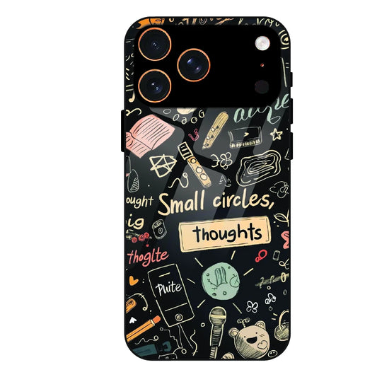 Thought Doodle Noir - Glass Case For Apple iPhone 17 Pro Max
