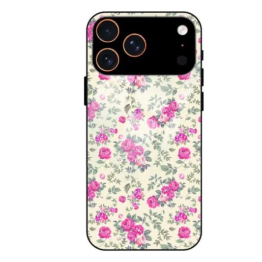 Vintage Rose Meadow - Glass Case For Apple iPhone 17 Pro Max