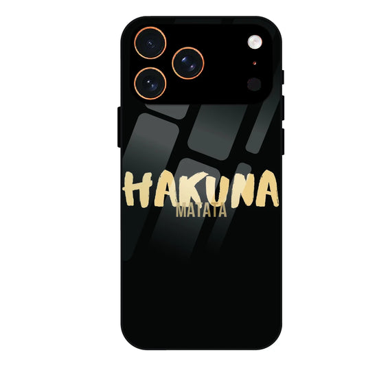 Hakuna Matata Quote - Glass Case For Apple iPhone 17 Pro Max