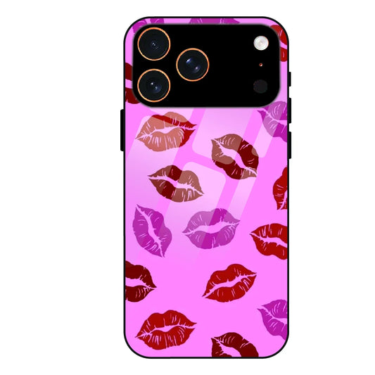 Pink Lips Pop Art Pattern - Glass Case For Apple iPhone 17 Pro Max
