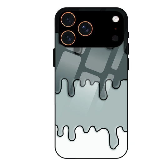 Smoky Drip Abstract - Glass Case For Apple iPhone 17 Pro Max