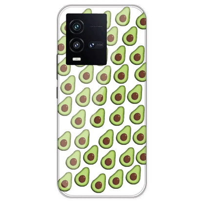 Avocado - Clear Printed Silicone Case For IQOO 10