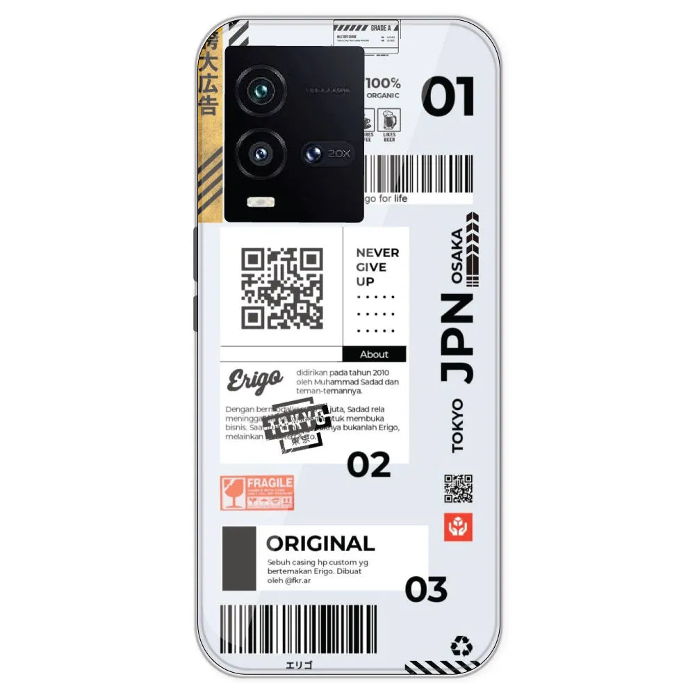 Barcode Labels - Printed Silicone Case For IQOO 10