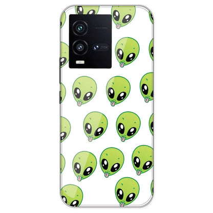 Alien - Clear Printed Silicone Case For IQOO 10