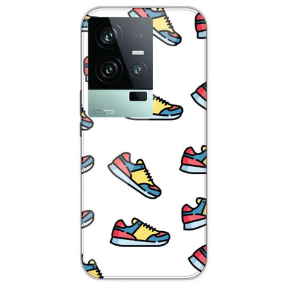 Sneakers - Clear Printed Silicone Case For IQOO 11