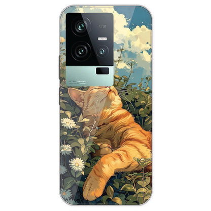 Garfield Sleeping - Printed Silicone Case For IQOO 11