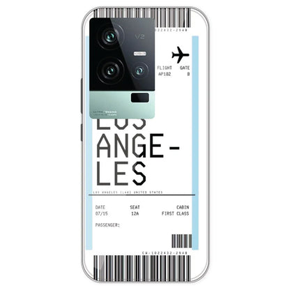 Los Angeles Ticket - Clear Printed Silicone Case For IQOO 11