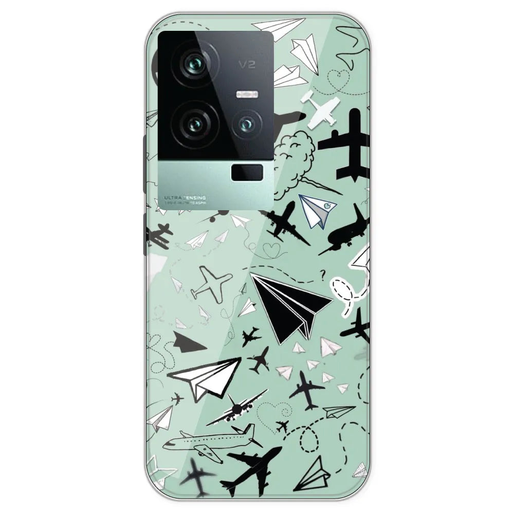 Planes - Printed Silicone Case For IQOO 11