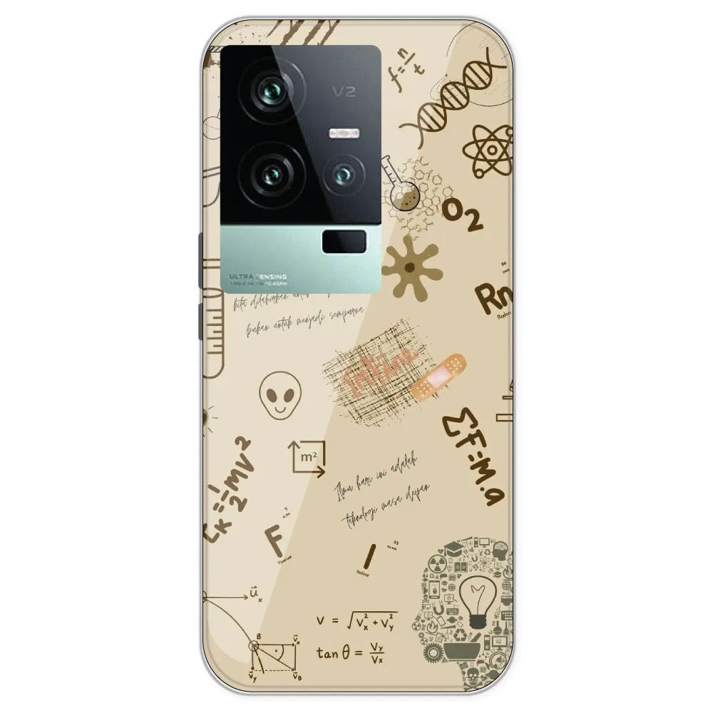 Physics Collage - Printed Silicone Case For IQOO 11